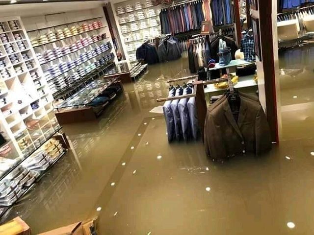 Water Inside the Showroom in Patna