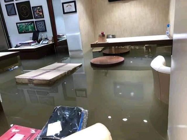 Water Inside the Showroom in Patna
