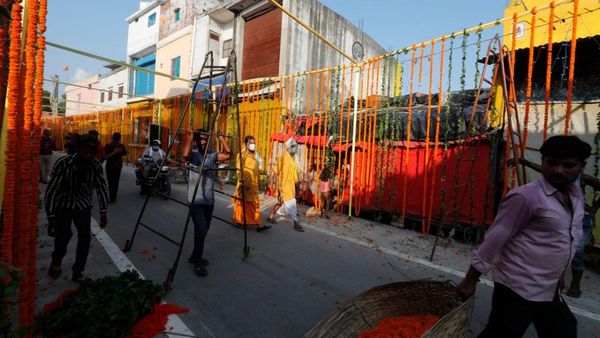 ram janmbhoomi pujan photos, ayodhya photos