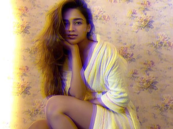Nidhhi Agerwal in bathrobe