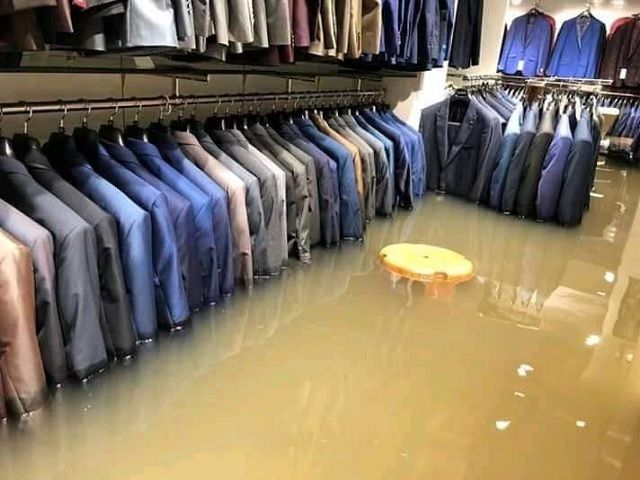 Water Inside the Showroom in Patna