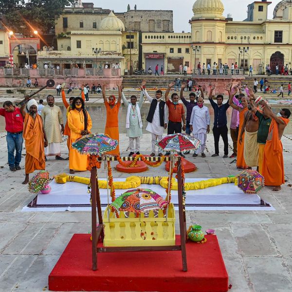 ram janmbhoomi pujan photos, ayodhya photos