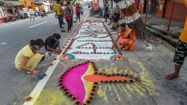 ram janmbhoomi pujan photos, ayodhya photos
