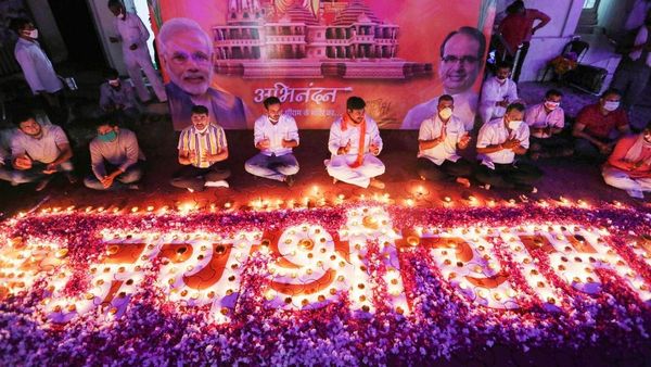 ram janmbhoomi pujan photos, ayodhya photos