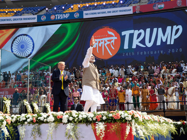 Donald trump india visit motera stadium