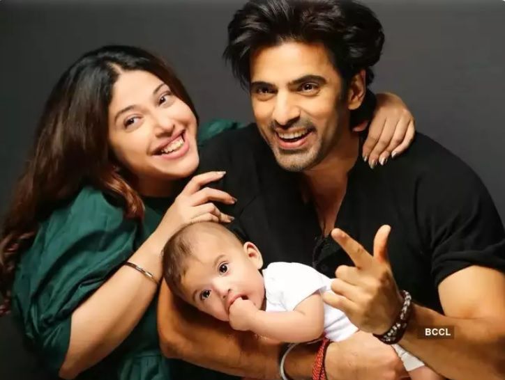 Addite and Mohit Malik child first Diwali