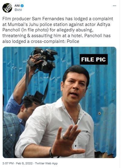 Aditya Pancholi Complaint