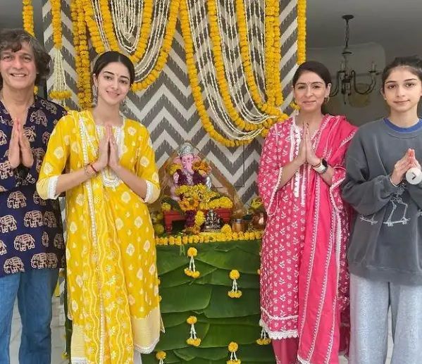 Ananya Pandey Ganesh Chaturthi celebration