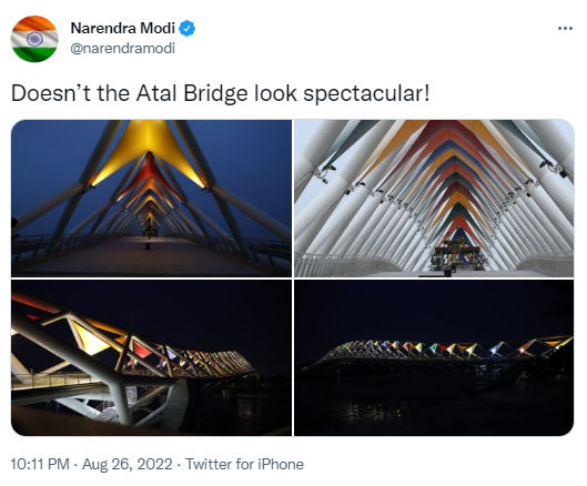 Atal Pul, Atal Bridge, Gujarat, Narendra Modi