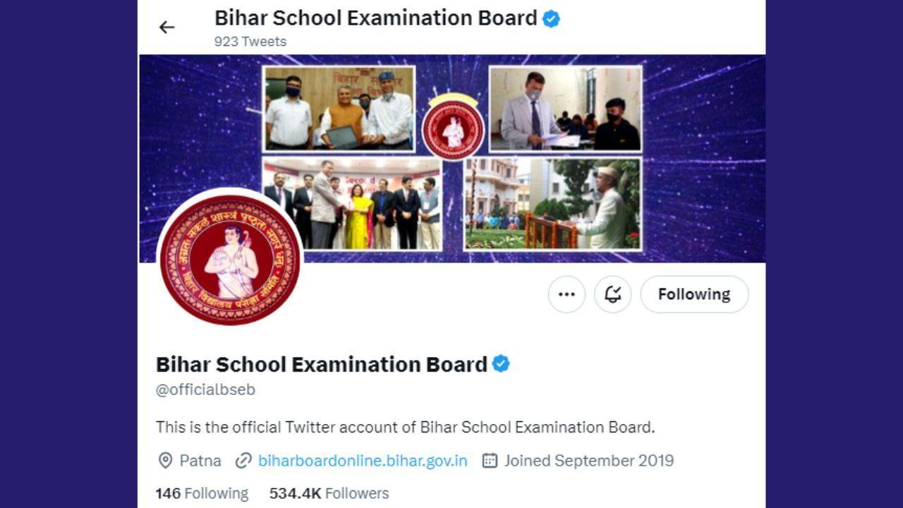 BSEB Bihar Board 10th Result 2023 LIVE - बीएसईबी ट्विटर हैंडल पर रखें नजर