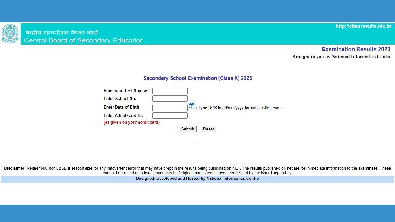 CBSE 10th Result 2023 LIVE - सीबीएसई 10वीं रिजल्ट लिंक एक्टिव