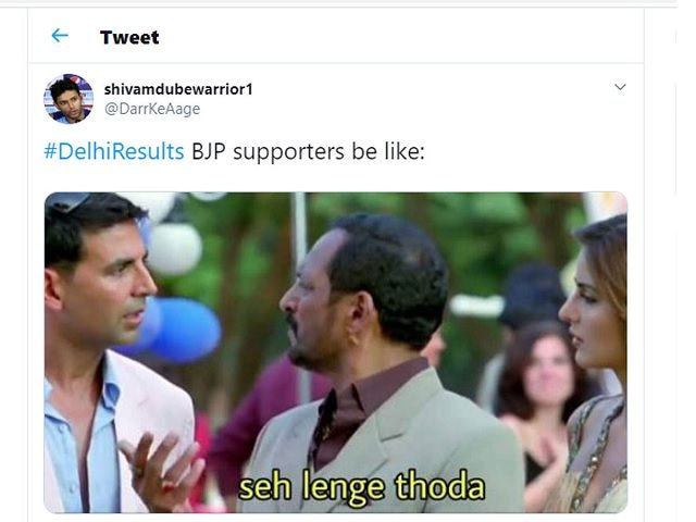 Delhi Election Joke memes