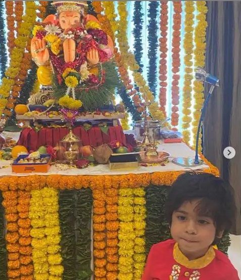 Ekta kapoor son Ravie Kapoor Ganesh Chaturthi celebration