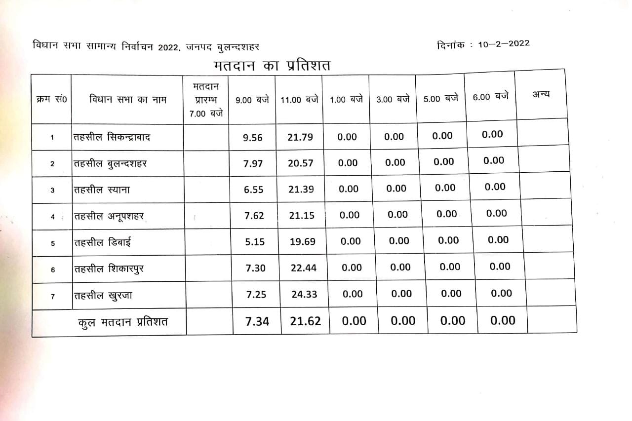 Bulandshahr Voting Percentage: बुलंदशहर में जमकर वोटिंग