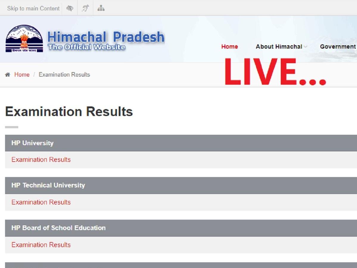 Hpbose Hp Board 10th Result 2022 Declared Himachal Pradesh Board Matric Class 10th Result At 2455