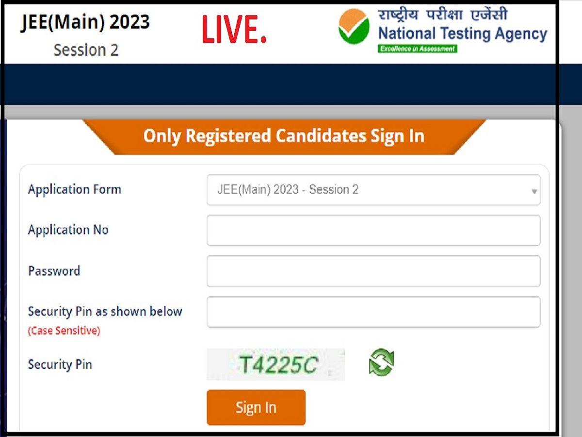 JEE Mains Session 2 Answer Key 2023 Released LIVE JEE Main April