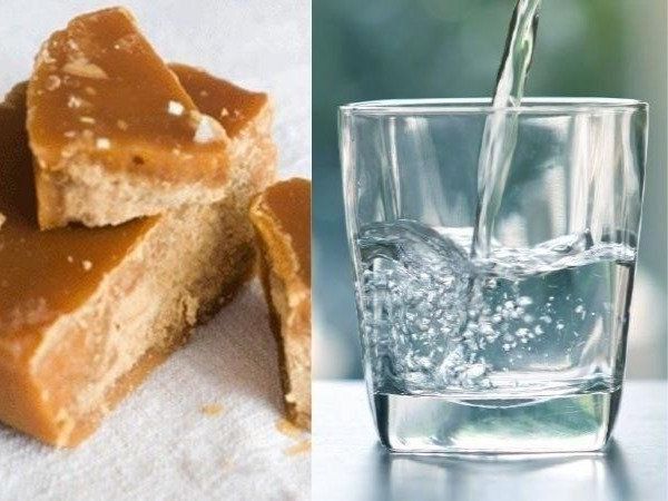 Jaggery and water 