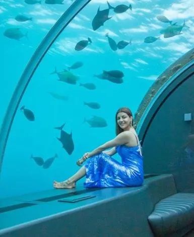 Kajal Aggarwal honeymoon pics with hubby Gautam Kitchlu