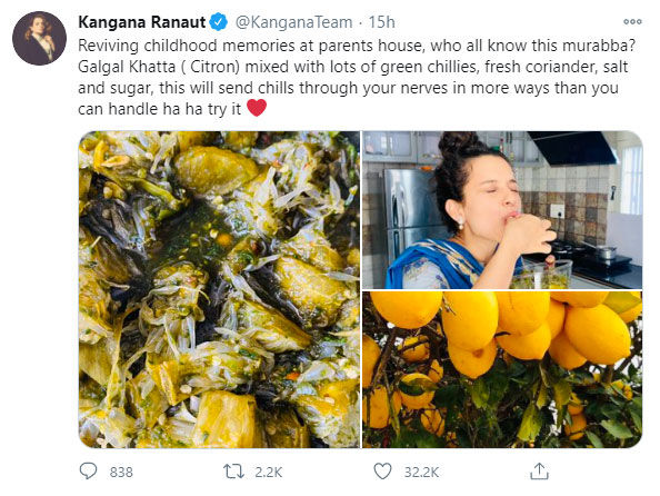 Kangana Ranaut Tweet