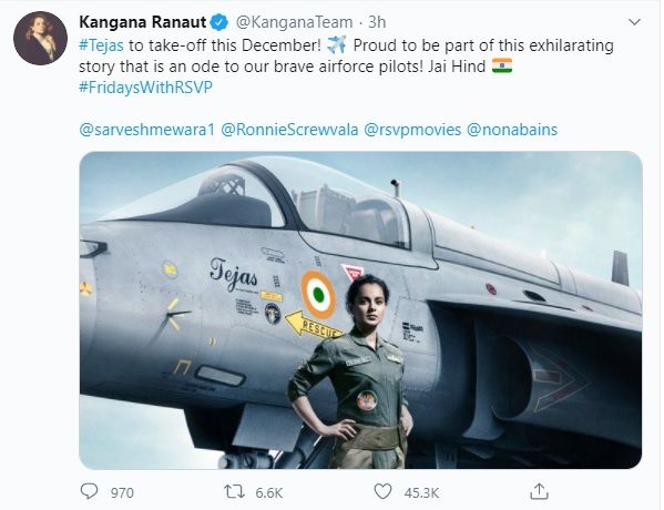 Kangna to play IAF pilot in Tejas film