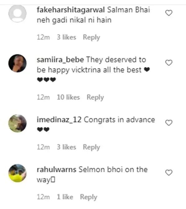 Katrina vicky engagement rumor social media reactions