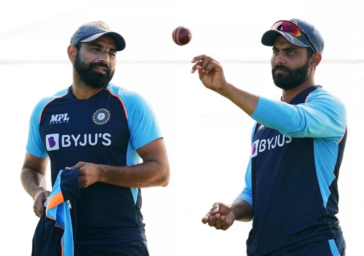 Mohammed Shami with Ravindra Jadeja