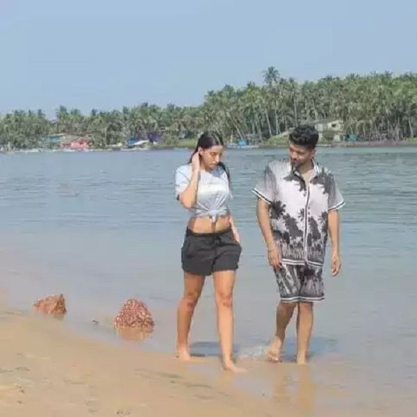 Nora Fatehi and Guru Randhawa beach photos