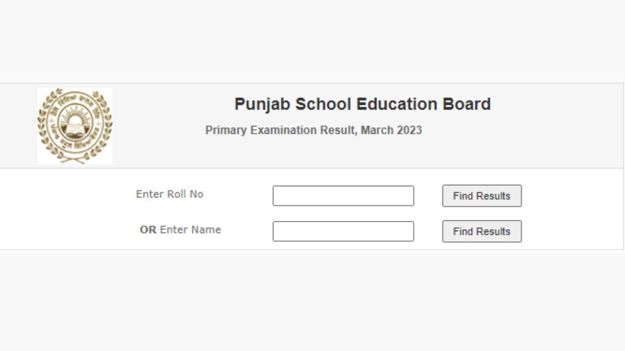 PSEB Class 5th Result 2023 LIVE - वेबसाइट पर जारी हुआ रिजल्ट