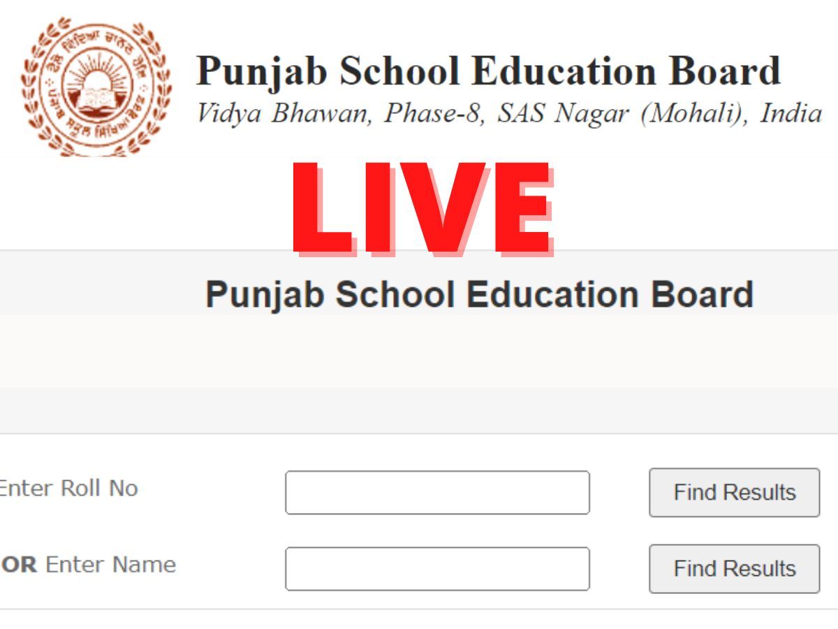 Punjab Board PSEB 12th Result 2022 Today News LIVE Check Roll Number