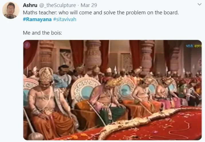 Ramayan memes: टीवी पर फिर रामायण दिखाए जाने की ऐसी खुशी! लोग शेयर कर रहे  मजेदार मीम वाले चुटकुले! Just before Ramayan return on TV people shares  hilarious funny memes on internet |