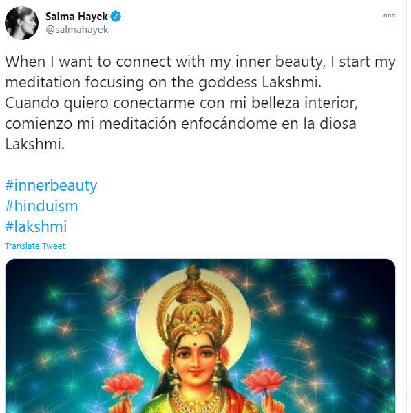 Salma Hayek Tweet