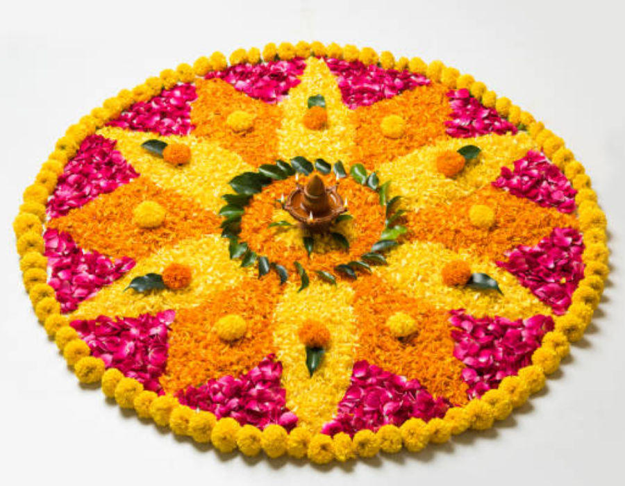 Saraswati Puja 2022 Rangoli Design Saraswati Puja 2022 Rangoli Design