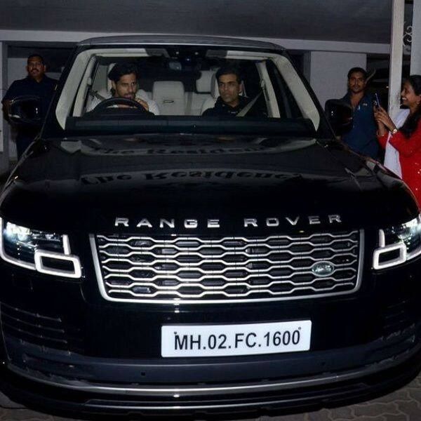 Sidharth Malhotra Range Rover Car