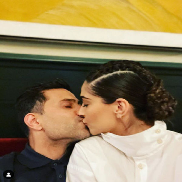 Sonam Kapoor And Her Husband Kissing Photo