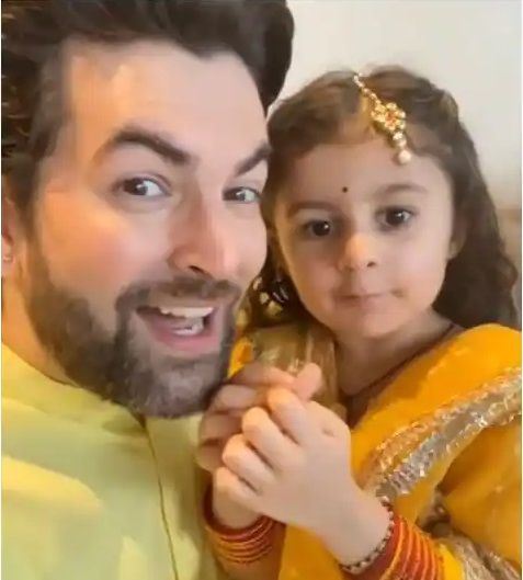 Star kid Nurvi Neil Mukesh Ganesh Chaturthi celebration