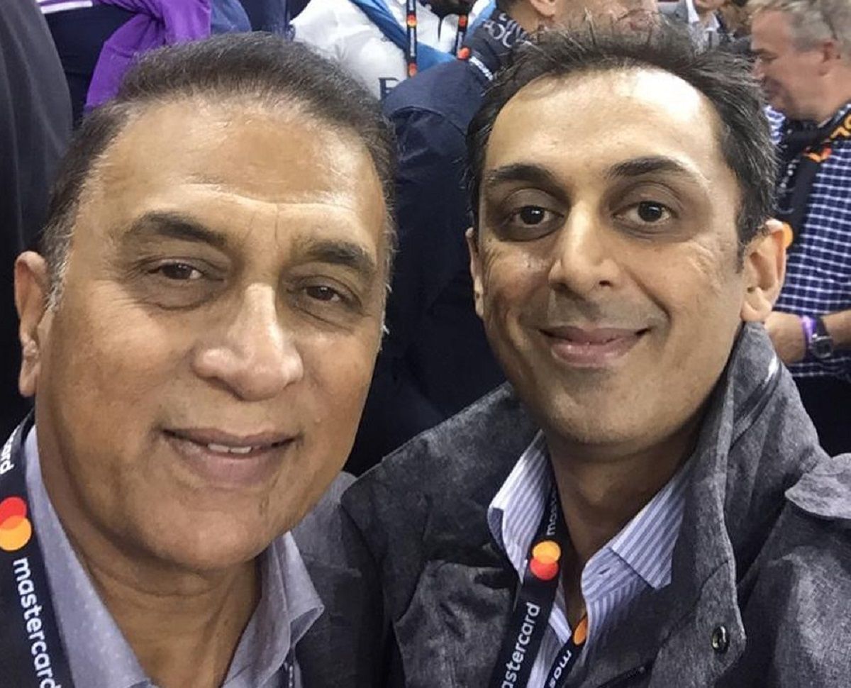 Sunil Gavaskar with son Rohan Gavaskar