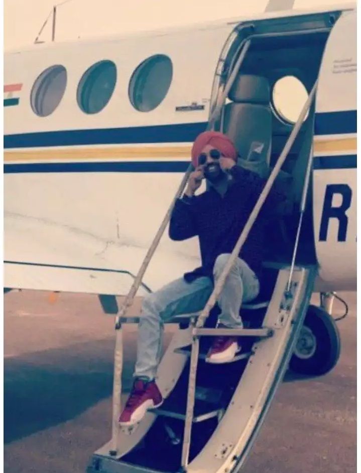 Diljit private jet