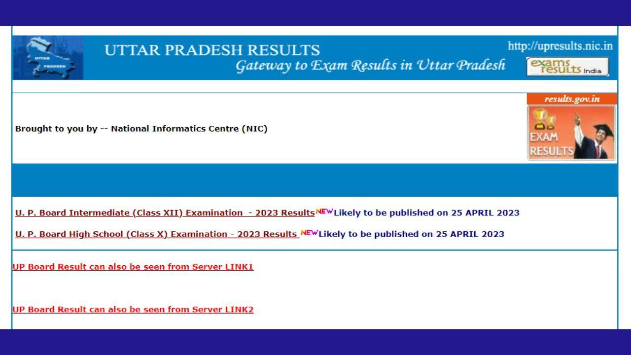 UP Board Class 10th, 12th Result 2023 LIVE - यूपी बोर्ड रिजल्ट की लिंक वेबसाइट पर जारी