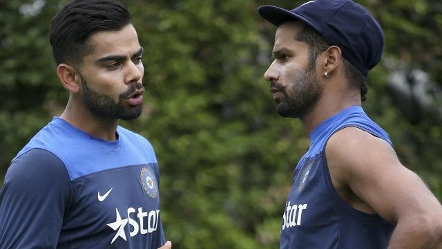 Shikhar Dhawan and Virat Kohli