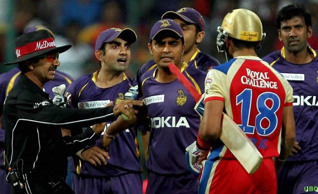 Virat Kohli and Gautam Gambhir fight