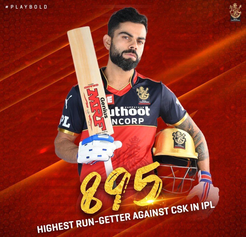 IPL 2021, RCB vs CSK Live Score: विराट का शानदार है चेन्नई के खिलाफ रिकॉर्ड