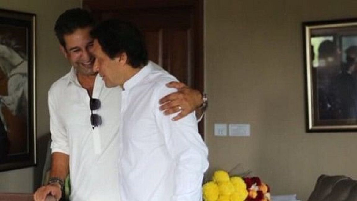 Wasim Akram and Imran Khan