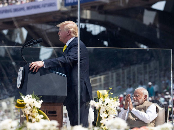 Donald trump india visit motera stadium