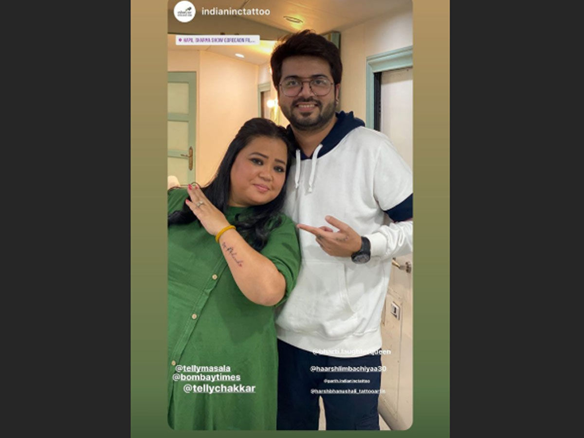 Harsh Limbachiyaa Got Wife Bharti Singh's Name Tattooed On The Chest -  Filmibeat