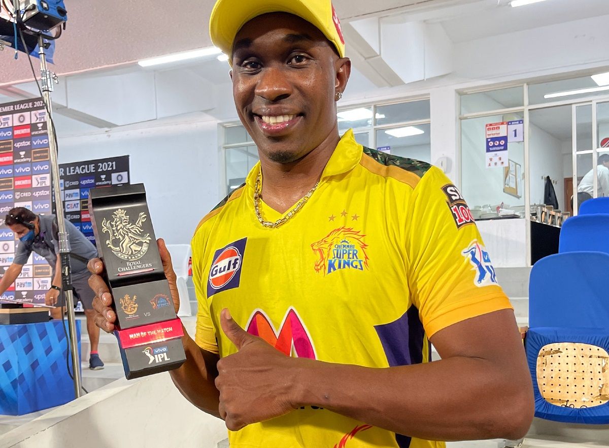 Man of the Match Dwayne Bravo