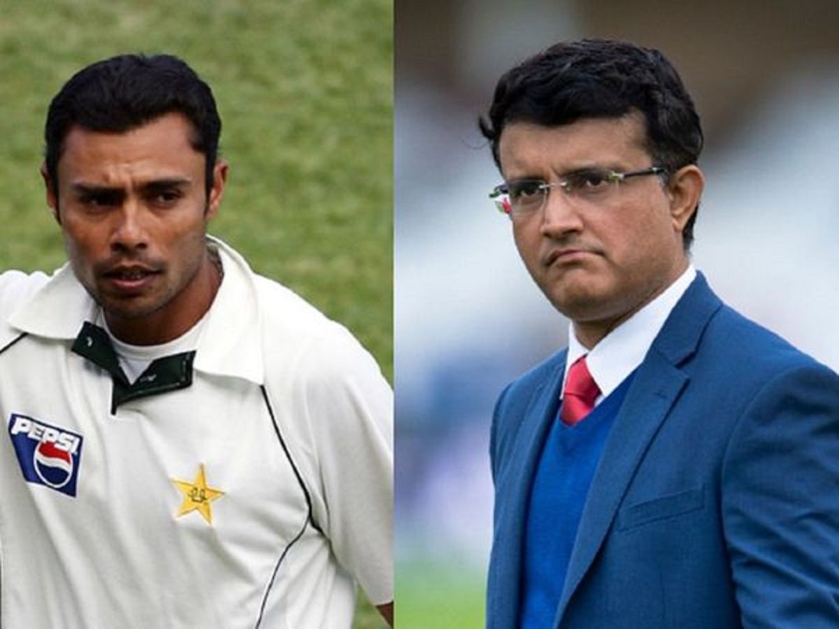 Danish Kaneria and Sourav Ganguly