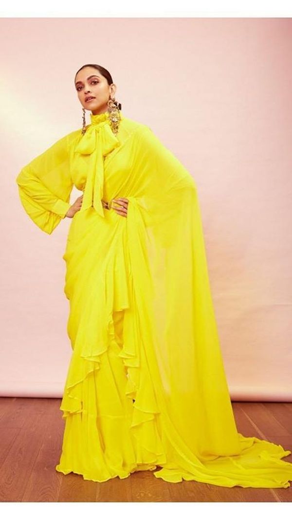 Deepika Padukone saree pictures 3