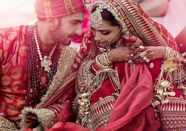 Deepika Padukone and Ranveer Singh wedding photo