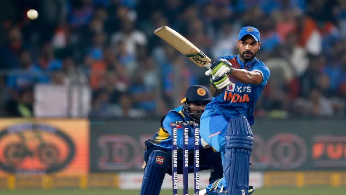 Shikhar Dhawan against Sri Lanka