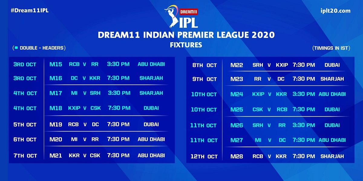 IPL SCHEDULE